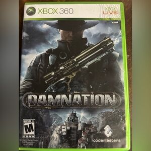 Pre-Owned CIB Damnation Steampunk Shooter Video Game for the Microsoft Xbox 360
